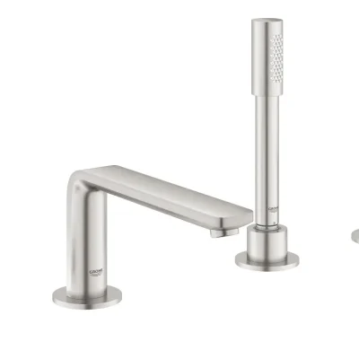 Grohe Lineare - vannas malas maisītājs, 4 caurumu montāža, SuperSteel 19577DC1