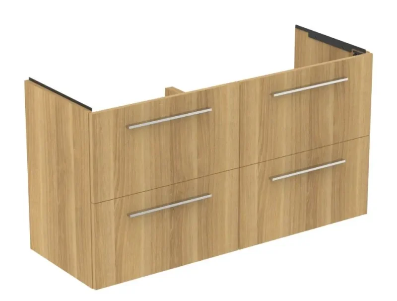 Ideal Standard i.Life A - izlietnes apakšskapis, 63x120x44 cm, 4 atvilktnes, dabīgs ozols T5513NX