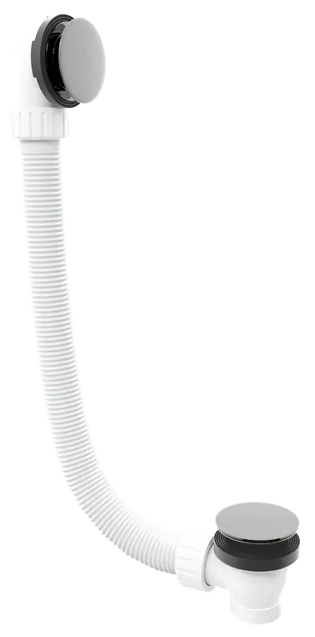 Polysan - vannas noteces un pārplūdes komplekts, garums 120 cm, ClickClack, hroms 71858