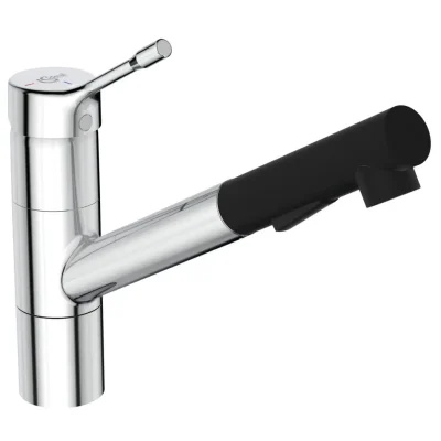 Ideal Standard Ceralook - virtuves maisītājs ar izvelkamu dušu, BlueStart, hroms BC297AA