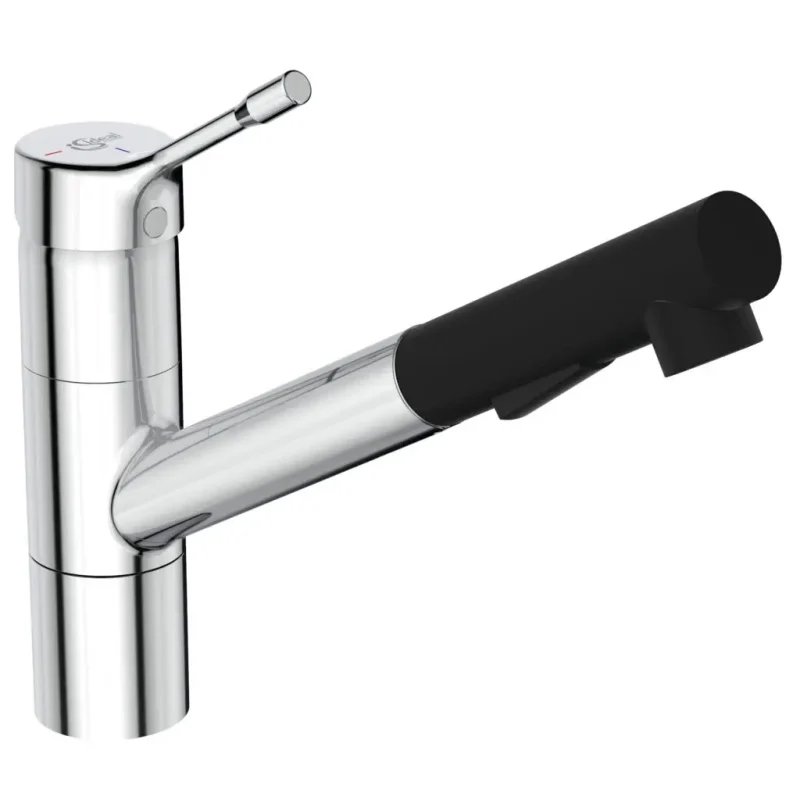 Ideal Standard Ceralook - virtuves maisītājs ar izvelkamu dušu, BlueStart, hroms BC297AA