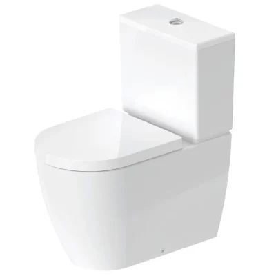 Duravit ME by Starck - WC kombinētais pods, aizmugures notece, DuraShield, balts 217009AA00