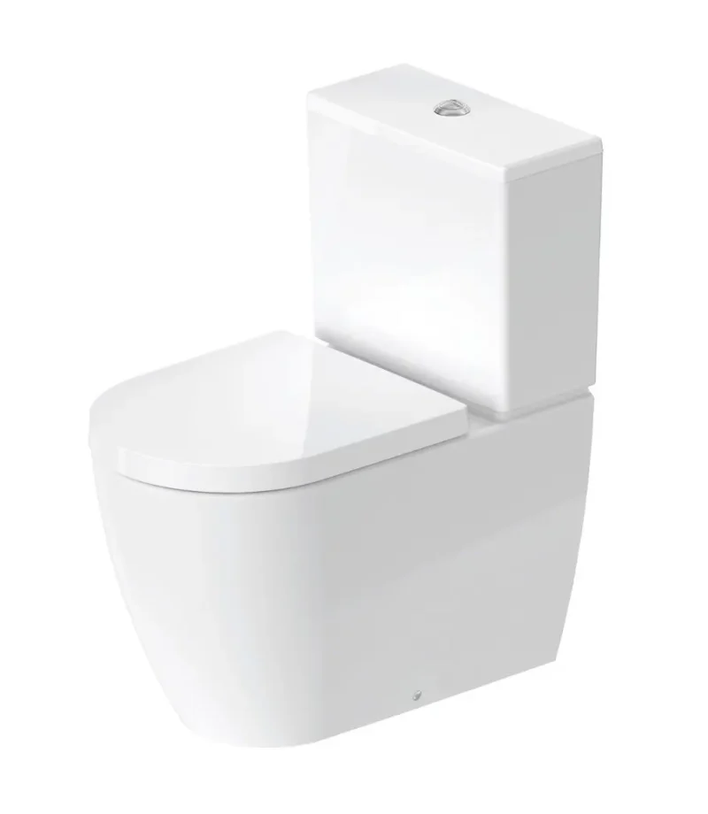 Duravit ME by Starck - WC kombinētais pods, aizmugures notece, DuraShield, balts 217009AA00