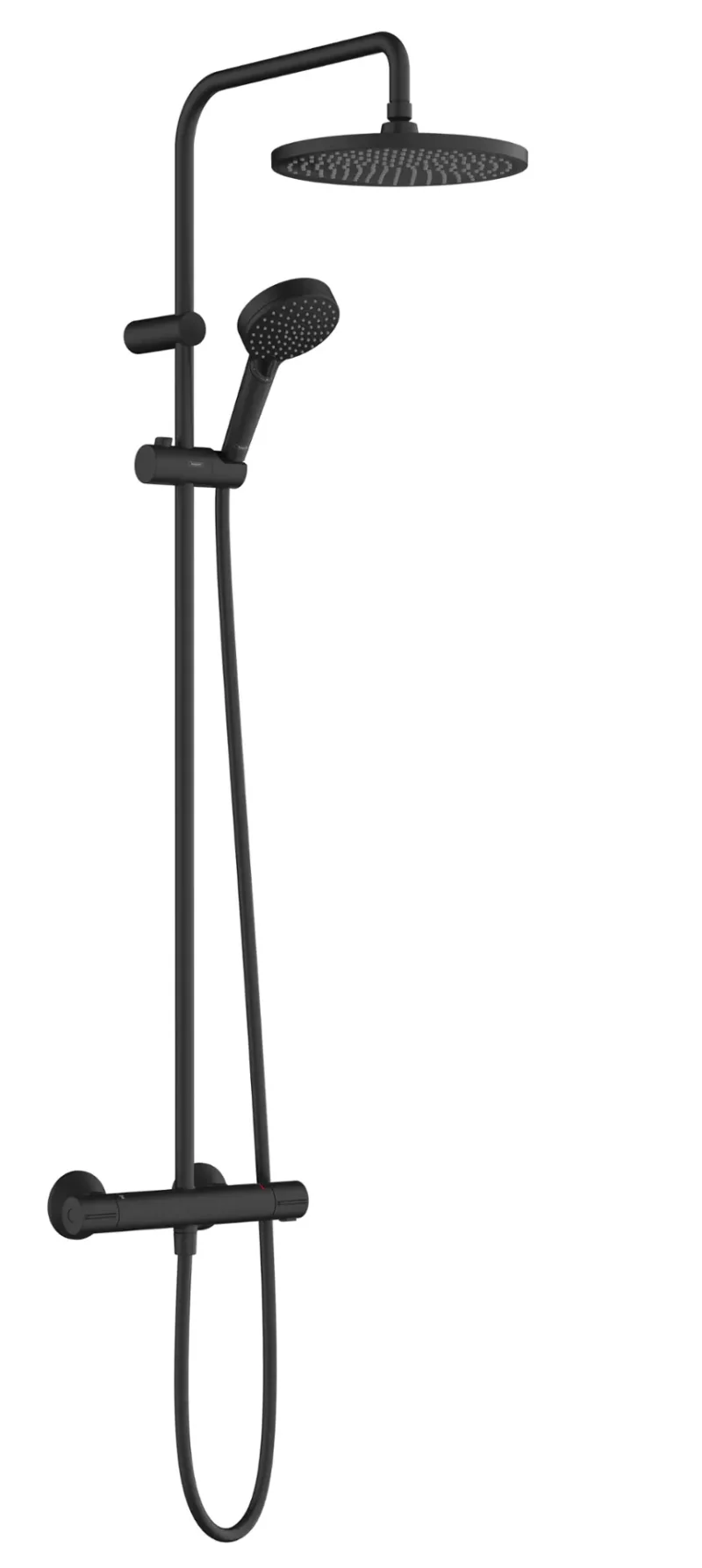 Hansgrohe Vernis Blend - dušas komplekts Showerpipe 240 ar termostatu, 2 strūklu veidi, matēti melns 26426670