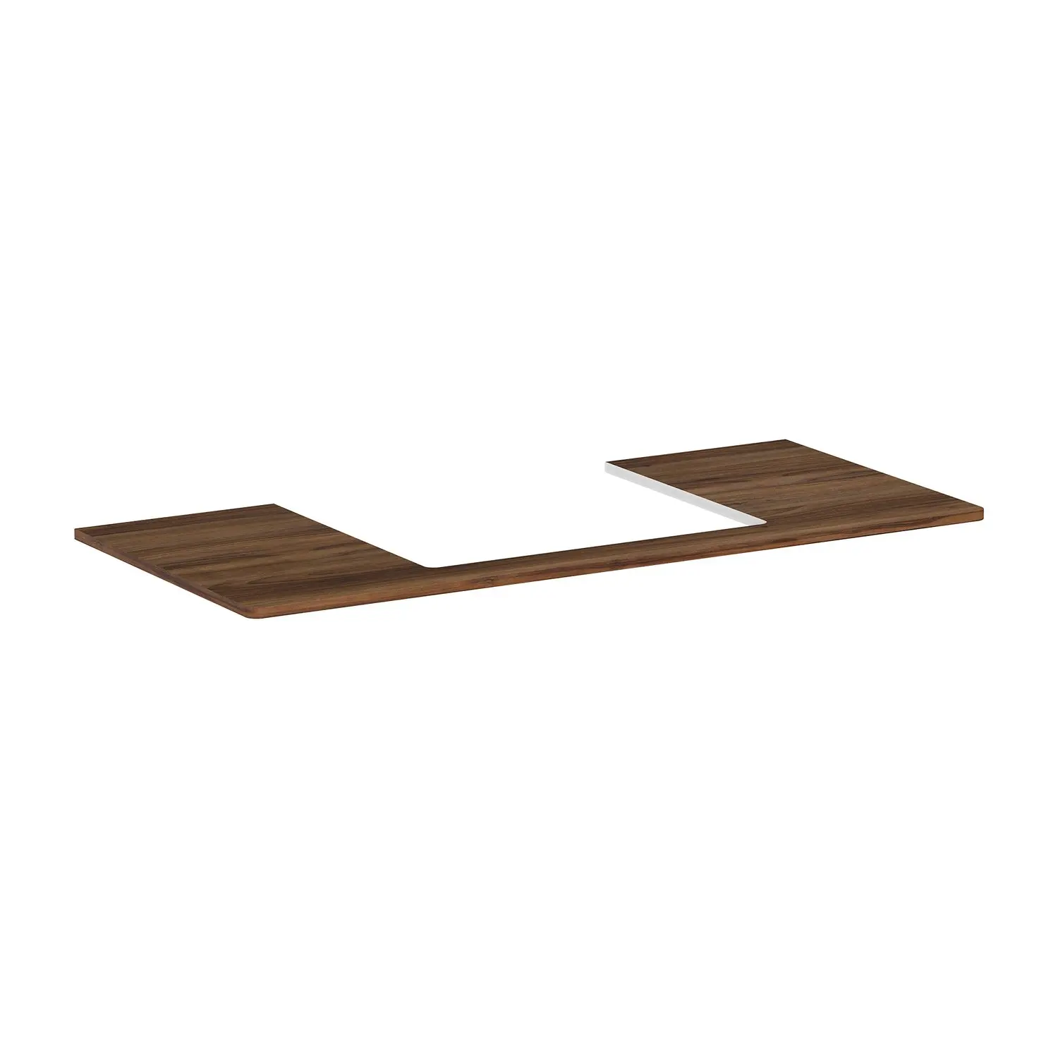 Hansgrohe Xelu Q - izlietnes plātne 118x55 cm, izgriezums vidū, tumšs valrieksts 54111630