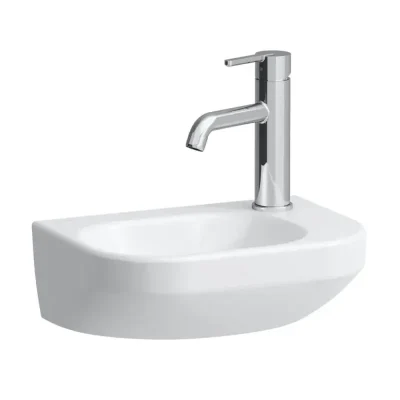 Laufen Lua - rokas izlietne 36x25 cm, bez pārplūdes, jaucējkrāna caurums labajā pusē, LCC, balta H8150804001141