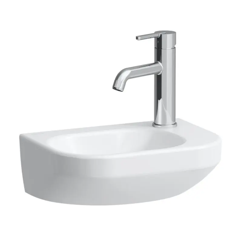 Laufen Lua - rokas izlietne 36x25 cm, bez pārplūdes, jaucējkrāna caurums labajā pusē, LCC, balta H8150804001141