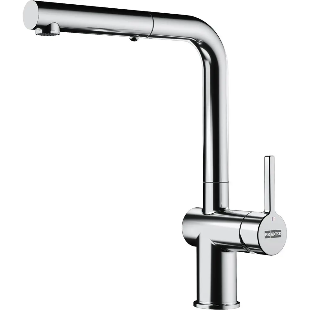 Franke Active New - virtuves izlietnes maisītājs FN 6110.031, ar izvelkamu dušu, hroms 115.0653.379