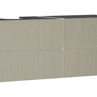 Hansgrohe Xevolos E - izlietnes apakšskapītis 137x56x55 cm, 4 atvilktnes, matēti bēšs/bronza 54237390