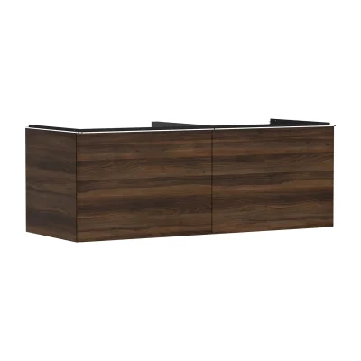 Hansgrohe Xelu Q - izlietnes skapītis, 50x136x55 cm, 2 atvilktnes, tumšs valrieksts/hroms 54069000