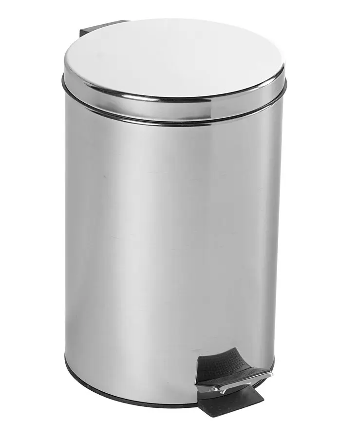 Aqualine Simple Line - atkritumu tvertne 12 L, pulēts nerūsējošais tērauds 27112
