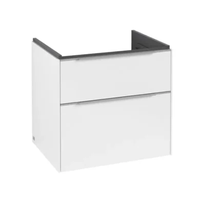 Villeroy & Boch Subway 3.0 - izlietnes skapītis 62x58x48 cm, 2 atvilktnes, balts C576L0VF
