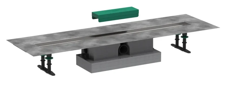 Hansgrohe uBox universal - komplekts standarta uzstādīšanai 900 dušas notekām, gatavie komplekti, nerūsējošais tērauds 56025180