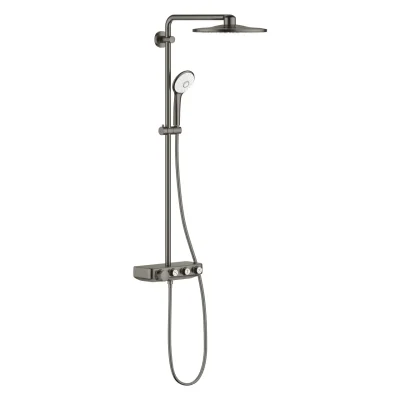 Grohe Euphoria SmartControl - dušas komplekts 310 Duo ar termostatu, 3 strūklas, Hard Graphite birstēts 26507AL0
