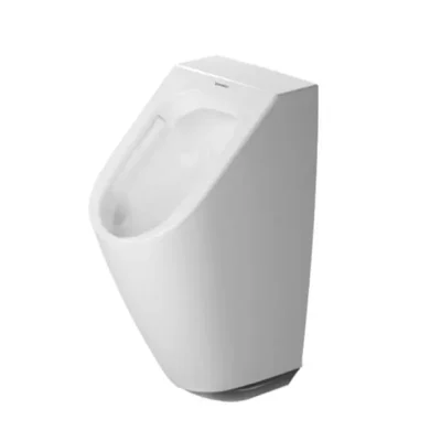 Duravit ME by Starck - elektronisks pisuārs, pieslēgumam pie baterijas, Rimless, ar WonderGliss, Alpu balts 28093100001