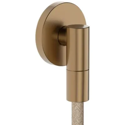 Hansgrohe FixFit Fine S - sienas pieslēguma līkums, birstēta bronza 28882140