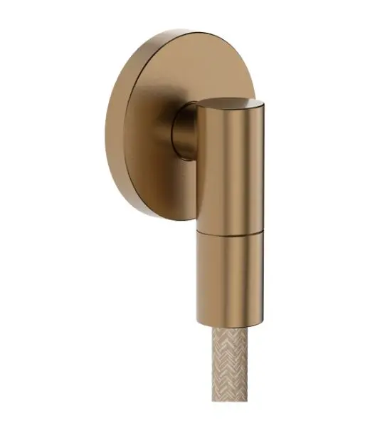 Hansgrohe FixFit Fine S - sienas pieslēguma līkums, birstēta bronza 28882140