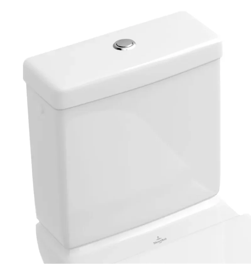 Villeroy & Boch Subway - skalošanas tvertne kombinētam WC, ūdens padeve no aizmugures/sāniem, Alpu balts 77231101