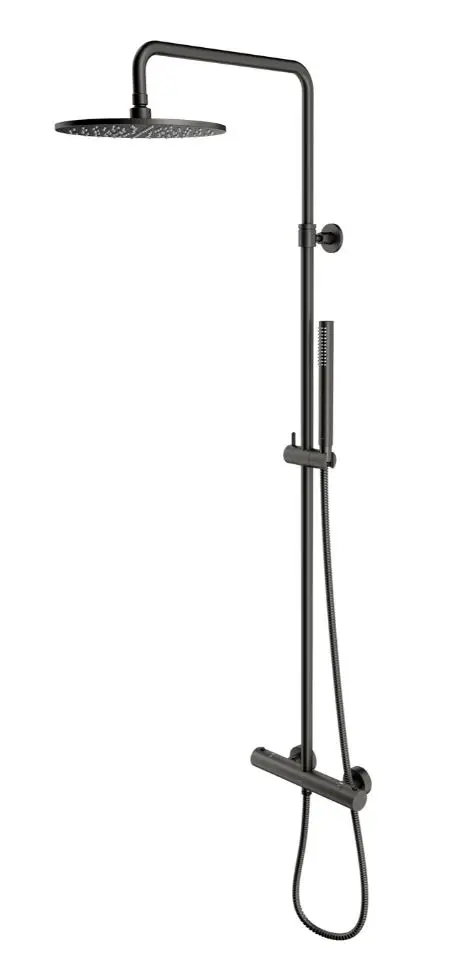 OMNIRES Y - dušas komplekts ar termostatu, diametrs 25 cm, grafīts Y1244SUGR