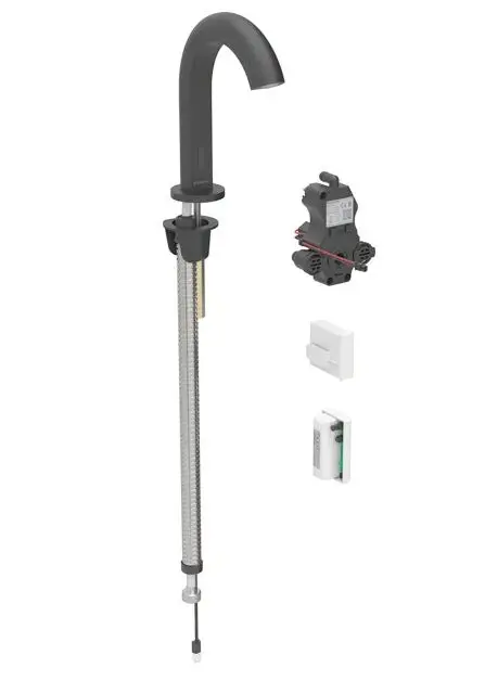 Geberit Piave - elektronisks izlietnes vārsts, ģeneratora darbība, easy to clean, matēti melns 116.185.14.1