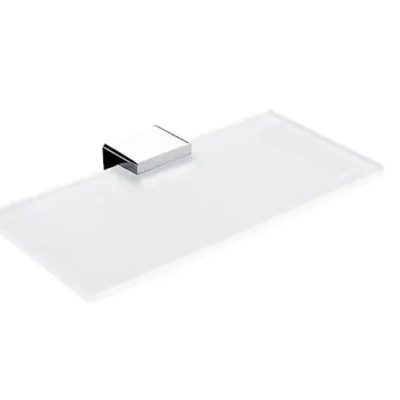 Nimco Kibo - plaukts, garums 20 cm, stikls matēts/hroms Ki 14091B-1U-20-26