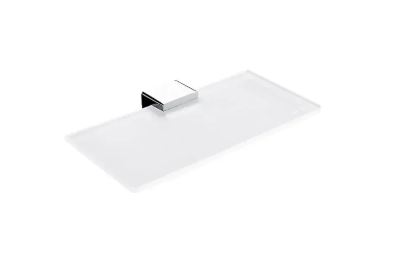 Nimco Kibo - plaukts, garums 20 cm, stikls matēts/hroms Ki 14091B-1U-20-26