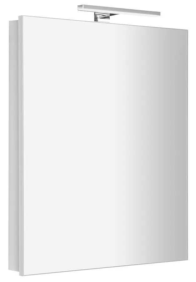Sapho Greta - spoguļskapis ar LED apgaismojumu 60x70x14 cm, 1 durvis, eņģes labajā pusē, matēti balts GR060-0031