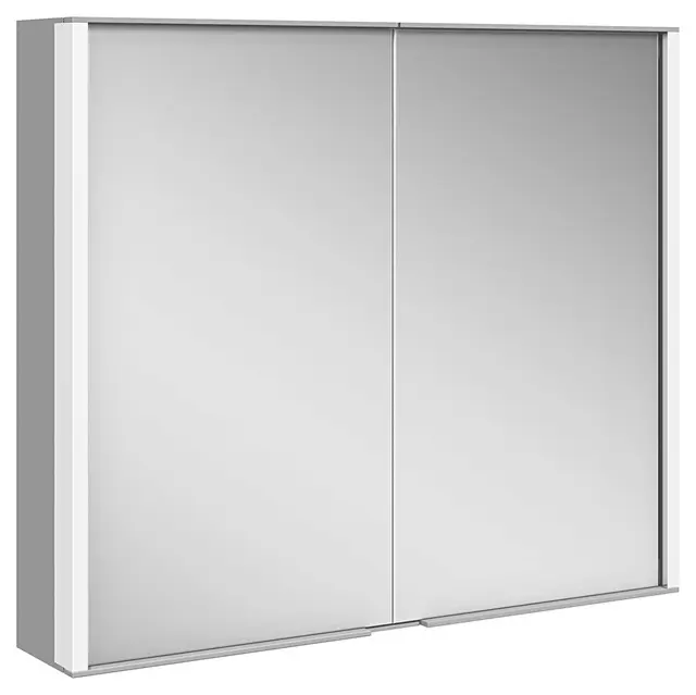 Keuco Royal Match - spoguļskapis ar LED apgaismojumu, 80x70x16 cm, sudraba anodēts 12802171311