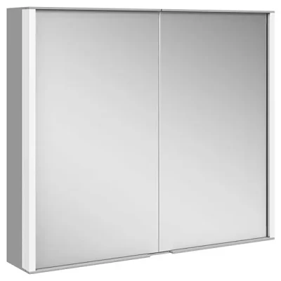 Keuco Royal Match - spoguļskapis ar LED apgaismojumu, 80x70x16 cm, sudraboti kodināts anodēts 12802171301
