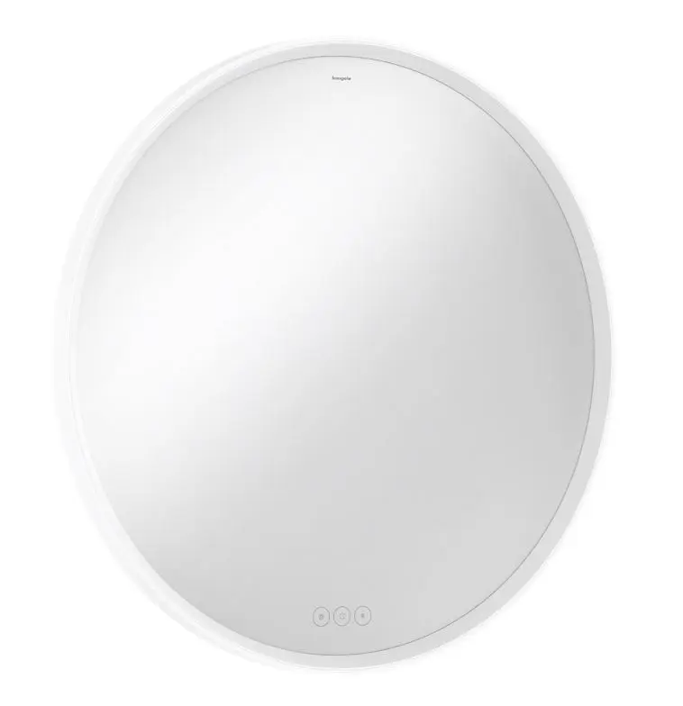 Hansgrohe Xarita S - spogulis ar LED apgaismojumu un apsildi, diametrs 90 cm, skārien sensors, balts matēts 54981700