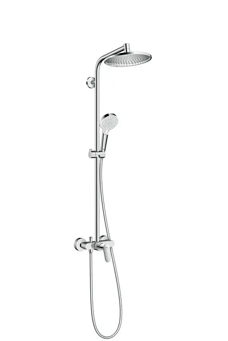 Hansgrohe Crometta - dušas komplekts Showerpipe S 240 ar maisītāju, hroms 27269000