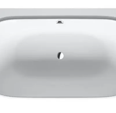 Duravit Luv - brīvi stāvoša vanna, 180x95 cm, DuraSolid, balta 700433000000000