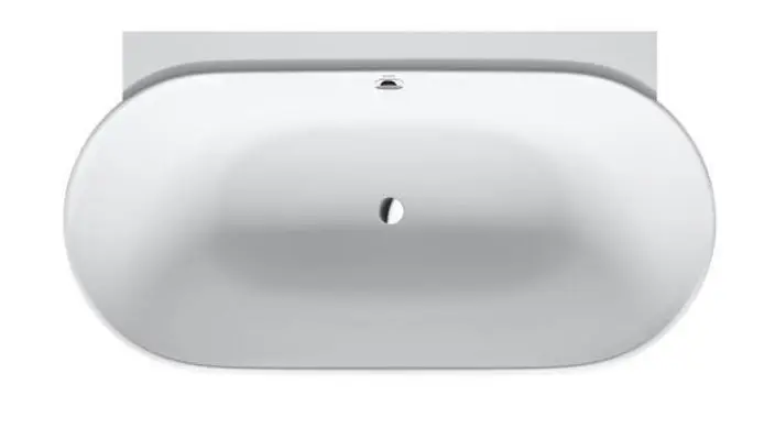 Duravit Luv - brīvi stāvoša vanna, 180x95 cm, DuraSolid, balta 700433000000000