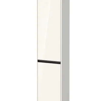 Duravit Ketho.2 - augstais skapis 176x40x36 cm, ar 2 durvīm, eņģes labajā pusē, balts spīdīgs K21329R22220000