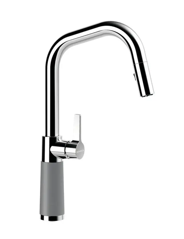 SCHOCK SC-530 - virtuves izlietnes maisītājs ar izvelkamu dušu, Croma/hroms 556120GCR