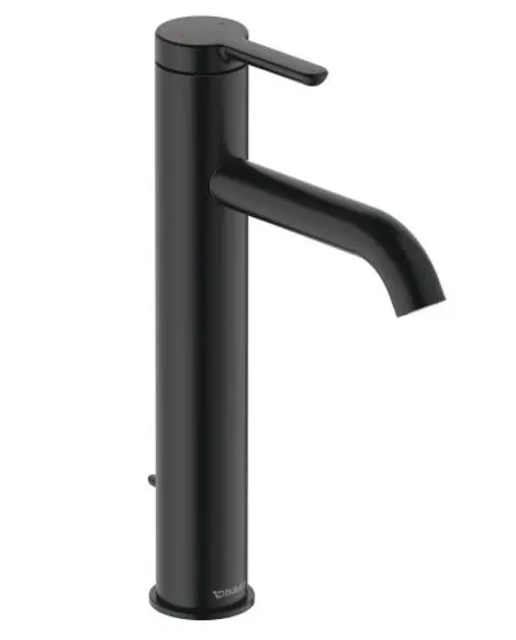 Duravit C.1 - izlietnes maisītājs ar izteku, matēti melns C11030001046