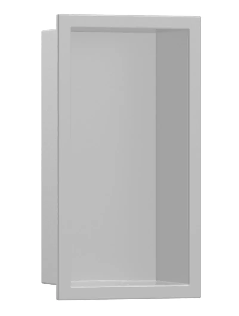 Hansgrohe XtraStoris Original - sienas niša ar rāmi, 30x15x10 cm, betona pelēka 56057380