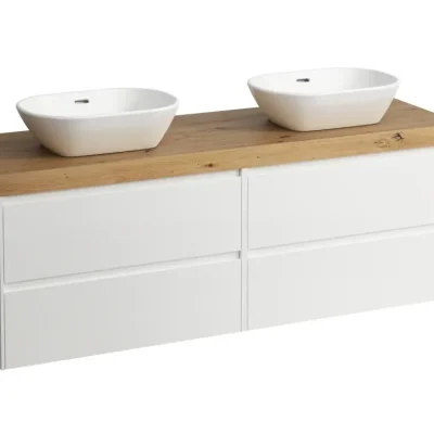 Laufen Lani - izlietnes skapītis, 157x50x58 cm, 4 atvilktnes, matēti balts/ozols H4065941122601