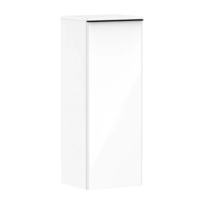 Hansgrohe Xelu Q - sānu skapis 40x107x35 cm, 1 durvis, eņģes labajā pusē, balts spīdīgs/matēti melns 54131670