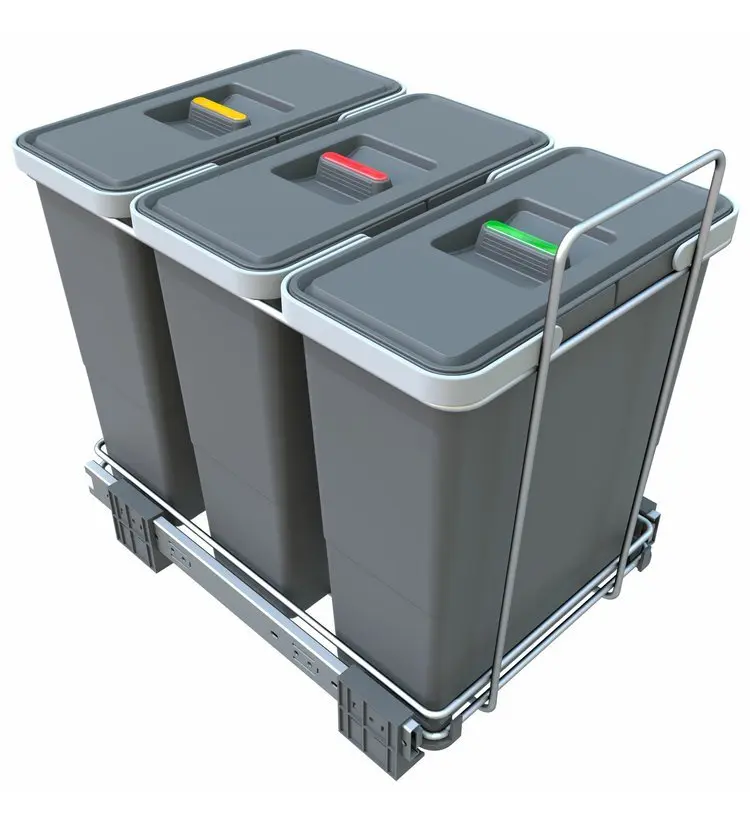 Elletipi Ecofil - iebūvēts atkritumu konteiners, sadalīts, 36 l PF01 34B4