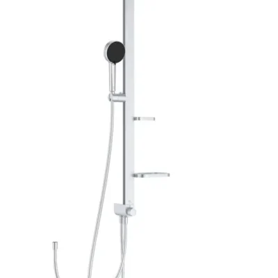 Ideal Standard ALU+ - dušas komplekts bez maisītāja, diametrs 26 cm, 2 strūklas veidi, sudrabs BD585SI