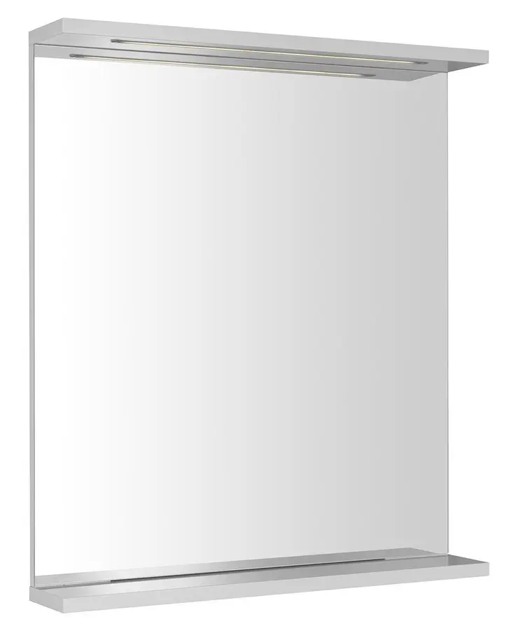 Aqualine Korin - spogulis ar LED apgaismojumu, 60x70 cm, balts KO390S