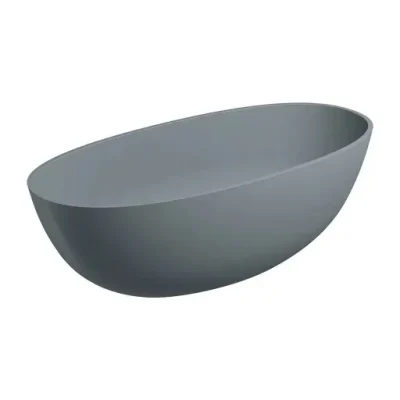 OMNIRES Shell - brīvi stāvoša vanna, 160x75 cm, matēti pelēka SHELLWWAG