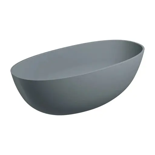 OMNIRES Shell - brīvi stāvoša vanna, 160x75 cm, matēti pelēka SHELLWWAG