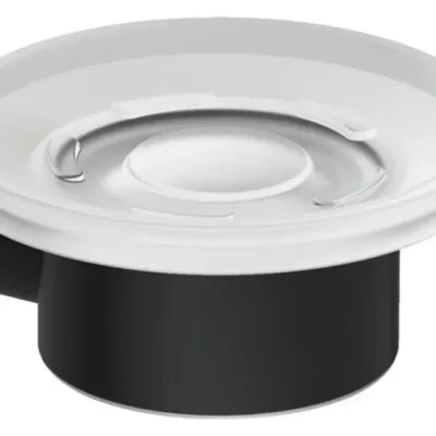Kludi Vela R - ziepju trauks ar turētāju, stikls/matēti melns 5898539