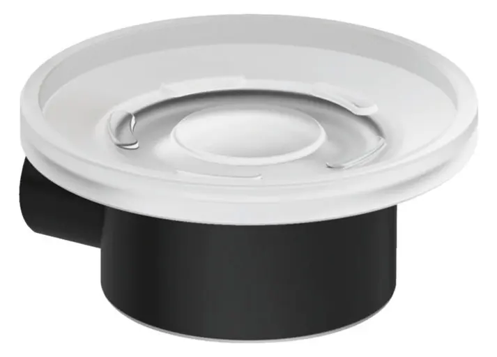 Kludi Vela R - ziepju trauks ar turētāju, stikls/matēti melns 5898539