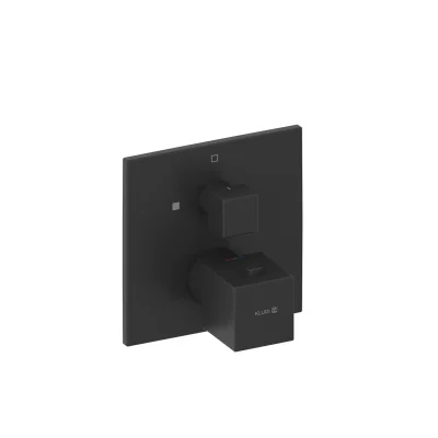 Kludi Decus - termostata dušas maisītājs, zemapmetuma montāža, matēti melns 548853975
