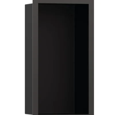 Hansgrohe XtraStoris Individual - sienas niša ar dizaina rāmi, 30x15x10 cm, matēts melns/hroms melns matēts 56095340