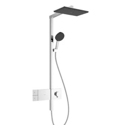 Hansgrohe Raindance Alive Q - dušas komplekts ar termostatu, 21x34 cm, 3 strūklas režīmi, hroms 24580000