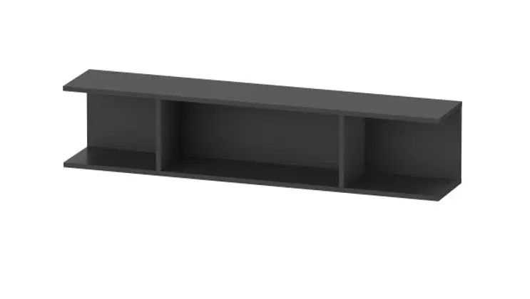 Duravit Ketho.2 - skapis ar plauktiem 17x80x15 cm, grafīts matēts K21208049490000